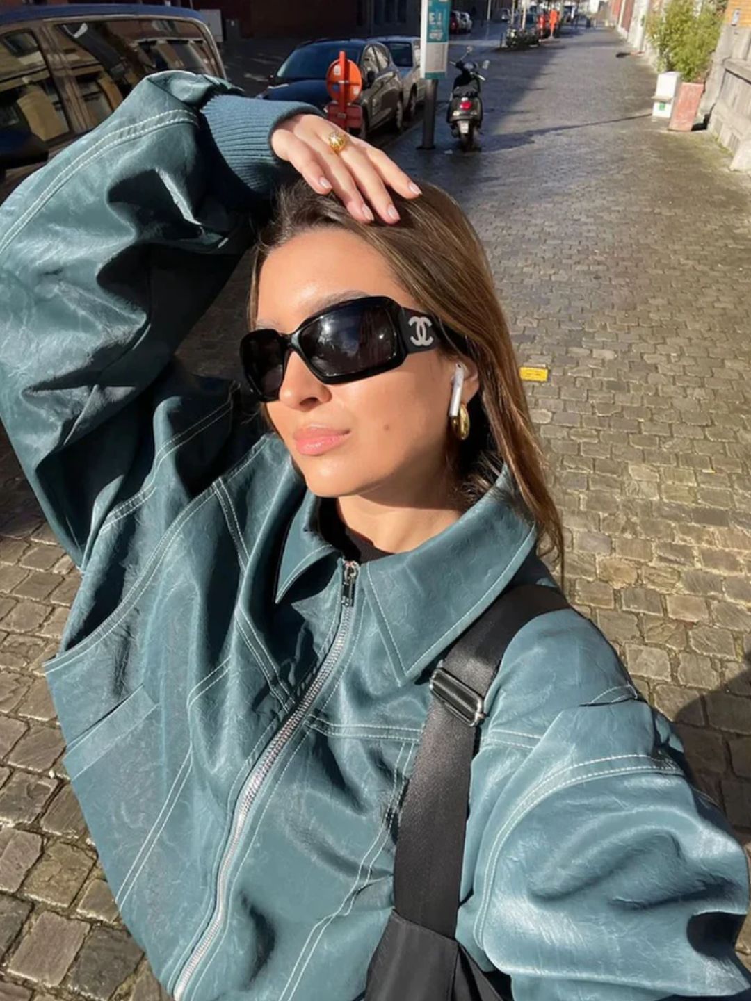 Lara PU Leather Jacket