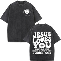 1 John 4:19-Black