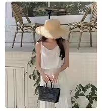 100% Handmade Straw Lady Holiday Hat