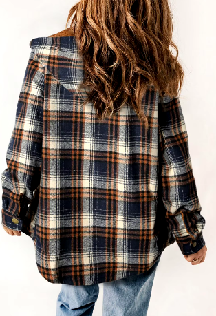 Laura's Plaid Fleece Lined Jacket